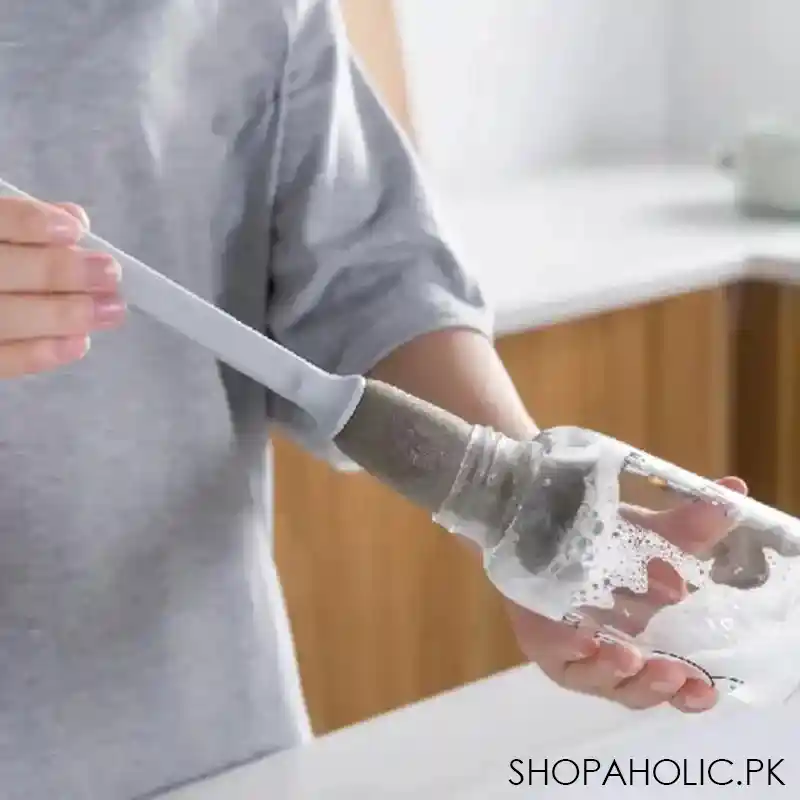 long handle bottle cleaning sponge brush image3