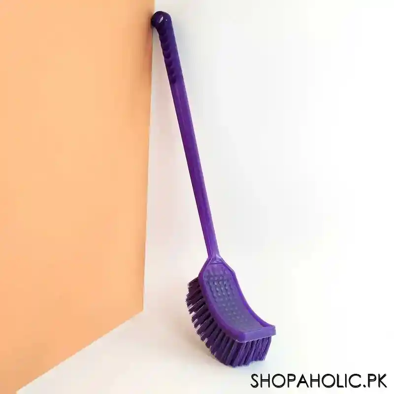 long handle plastic toilet brush main image