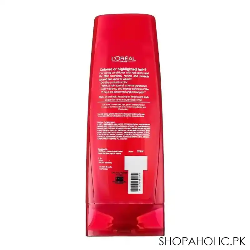 l'oreal paris colour protect protecting conditioner, for coloured hair, 175ml image3