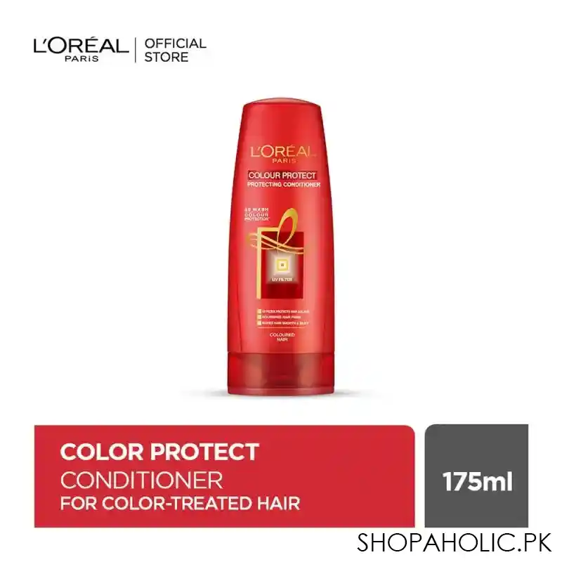 l'oreal paris colour protect protecting conditioner, for coloured hair, 175ml main image