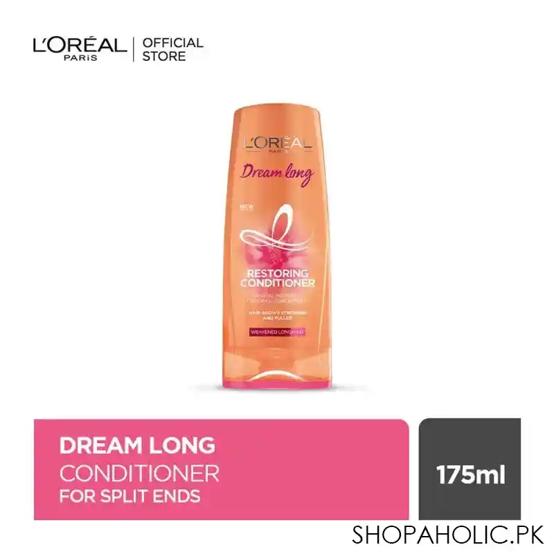 l'oreal paris dream long restoring conditioner, weakened long hair, 175ml main image