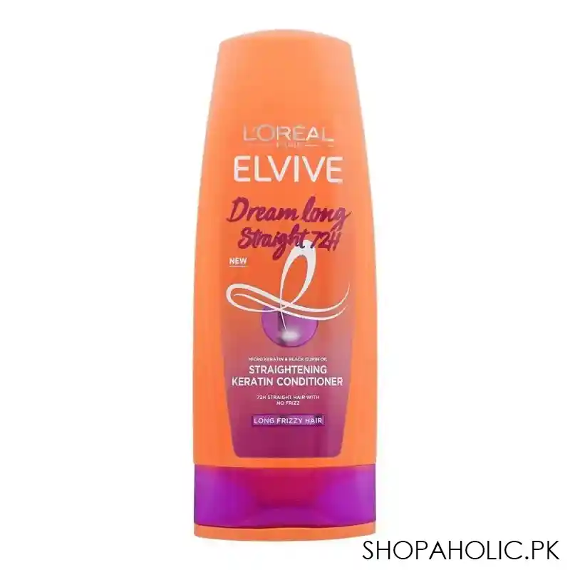 l'oreal paris elvive dream long straight 72h straightening keratin conditioner, 175ml image4