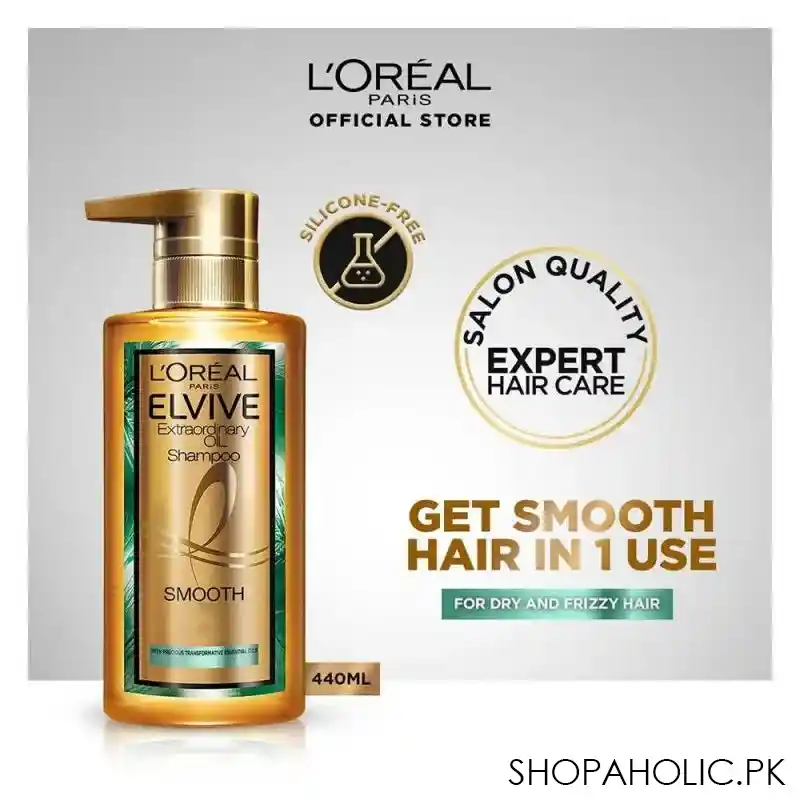 l'oreal paris elvive extraordinary oil shampoo, silicone free, 440ml image7