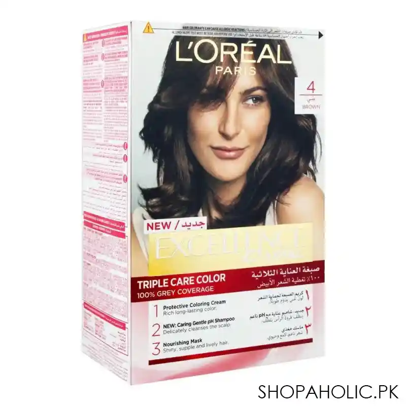 l'oreal paris excellence creme hair colour, brown 4 main image