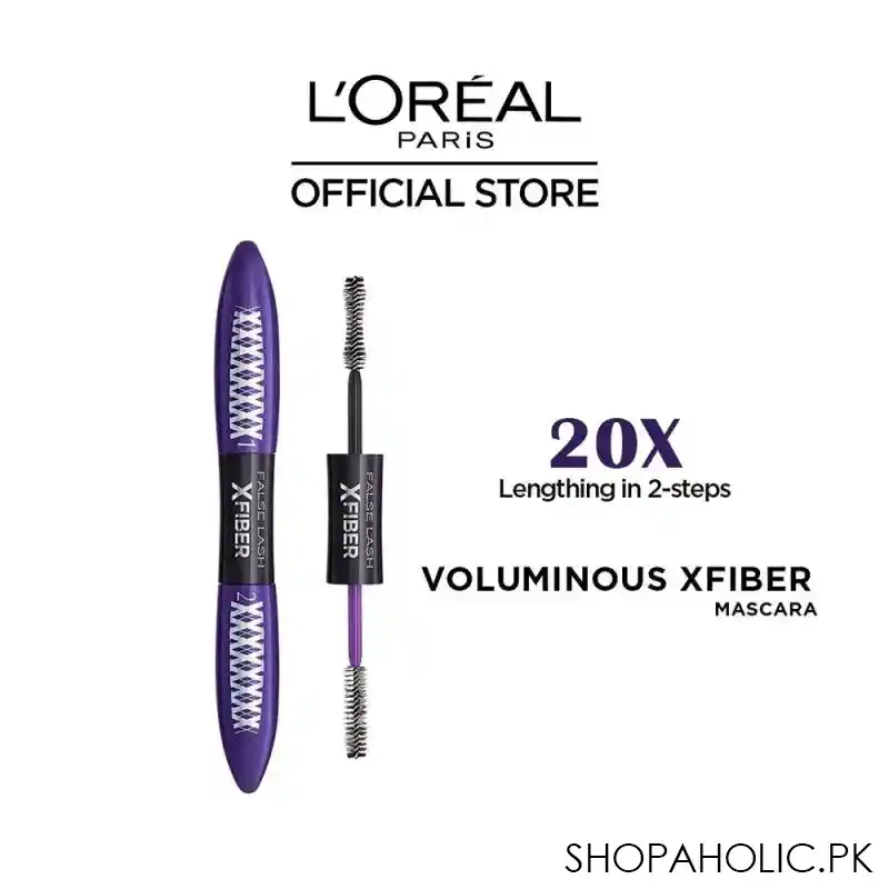 l'oreal paris false lash superstar x fiber cannes mascara, xtreme black main image