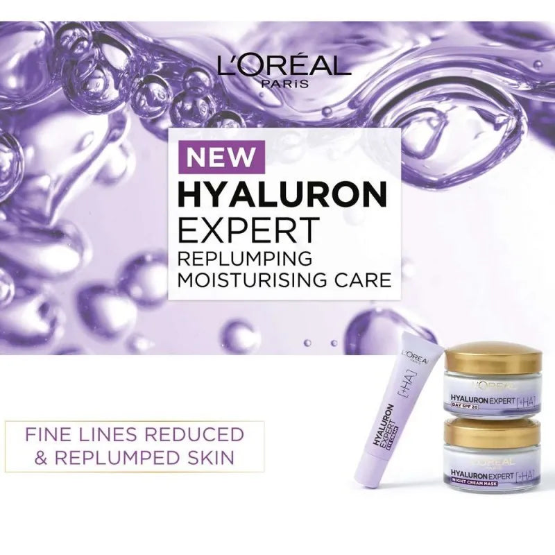 l'oreal paris hyaluron expert replumping moisturizing care eye cream, 15ml image5