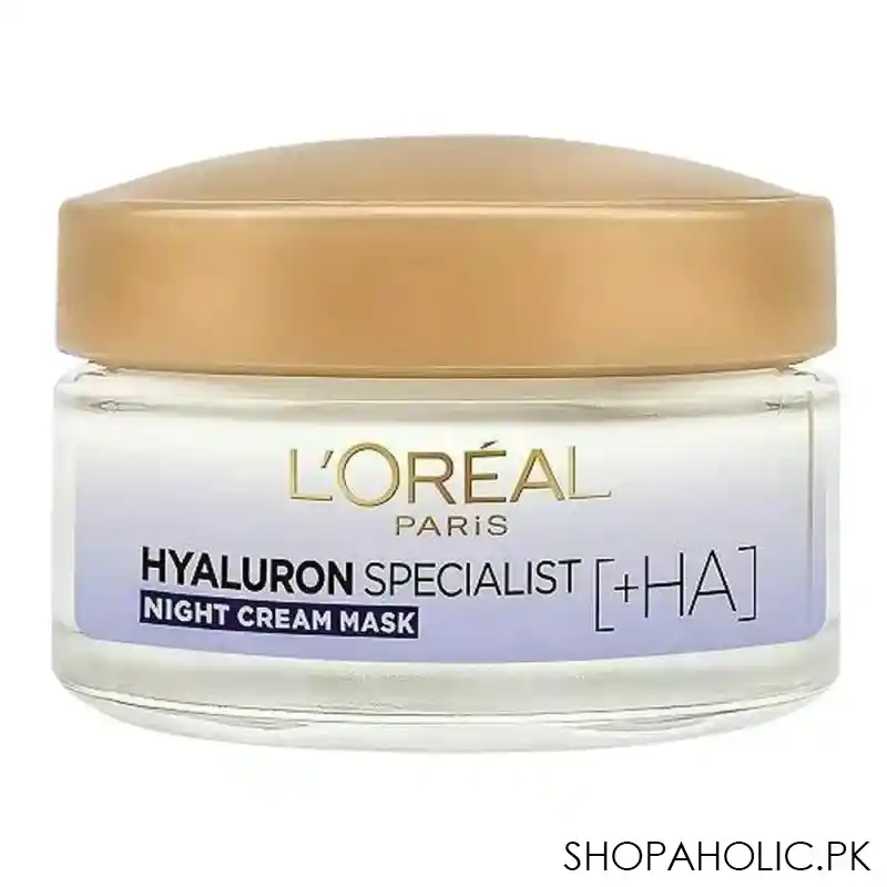 l'oreal paris hyaluron expert replumping moisturizing care night cream mask, 50ml image2