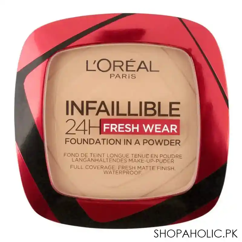 l'oreal paris infallible 24h fresh wear powder foundation, 140 golden beige main image