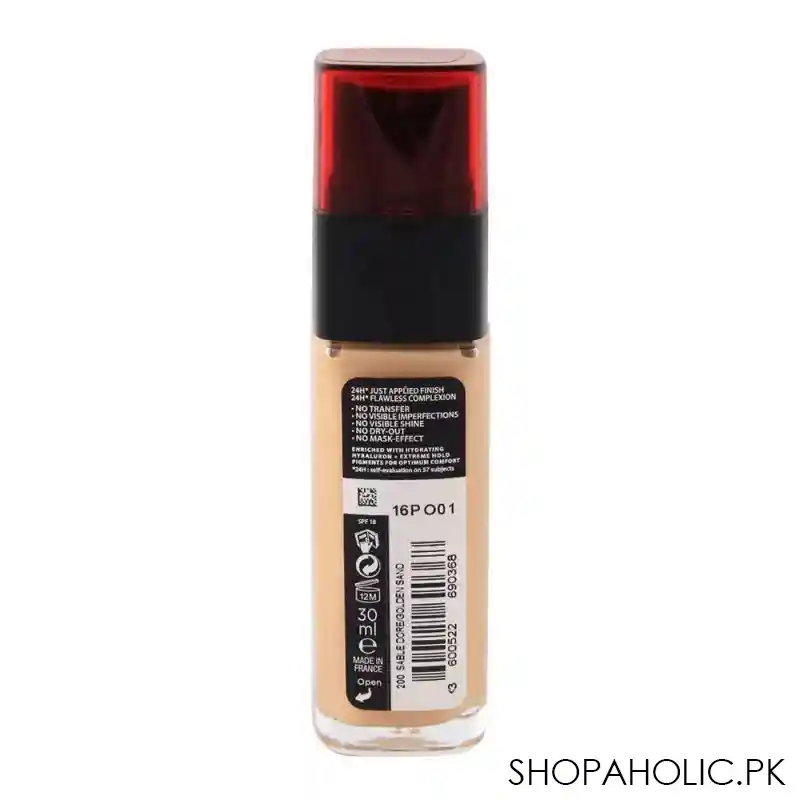 l'oreal paris infallible 32h stay fresh foundation, 200 golden sand image2