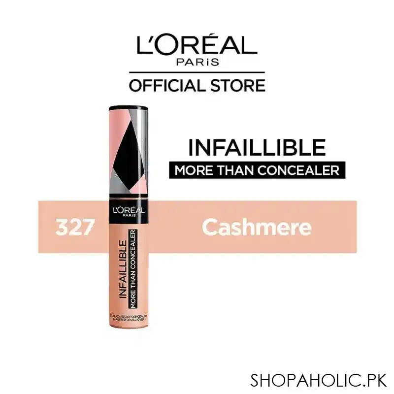 l'oreal paris infallible more than concealer, 327, cashmere image2