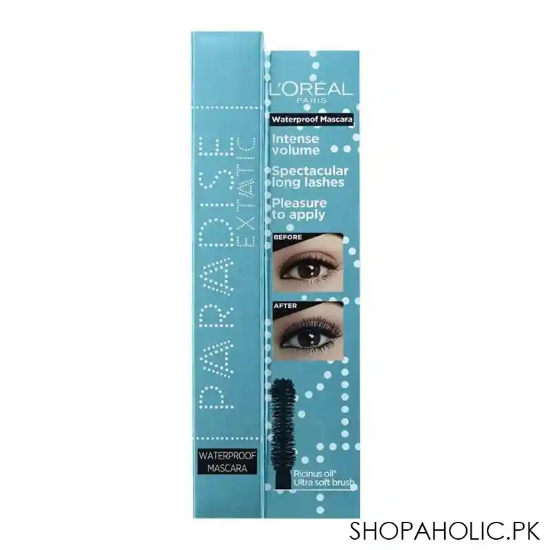 l'oreal paris intense volume paradise extatic waterproof mascara, 01 black image3