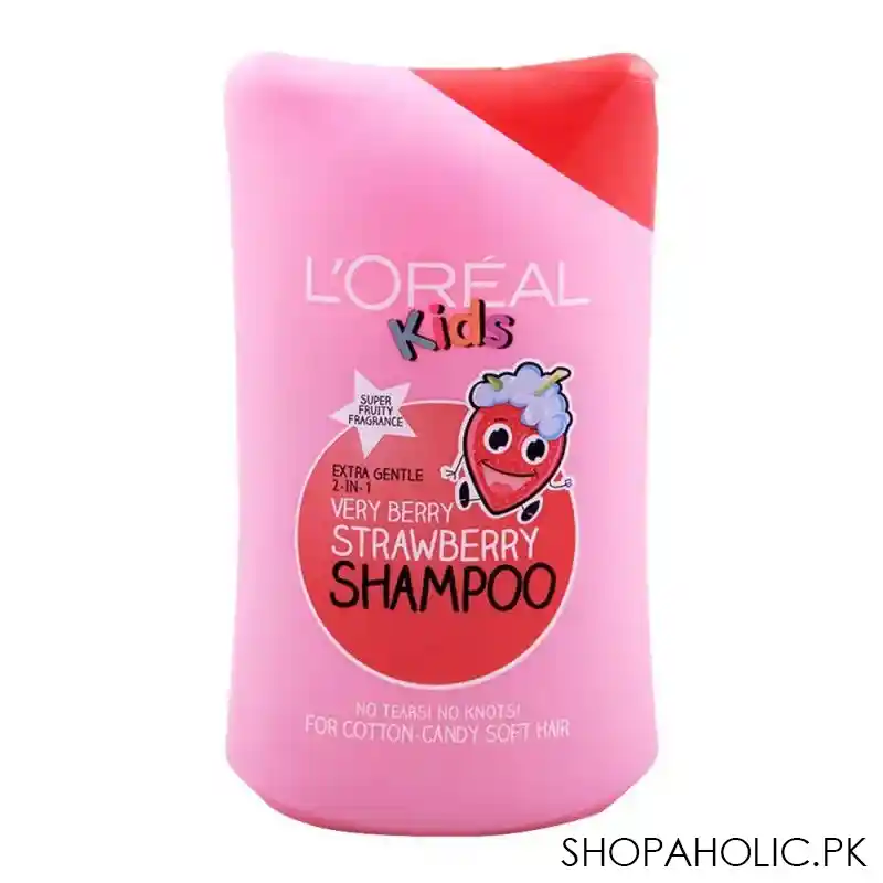 l'oreal paris kids very berry strawberry shampoo, 250ml main image