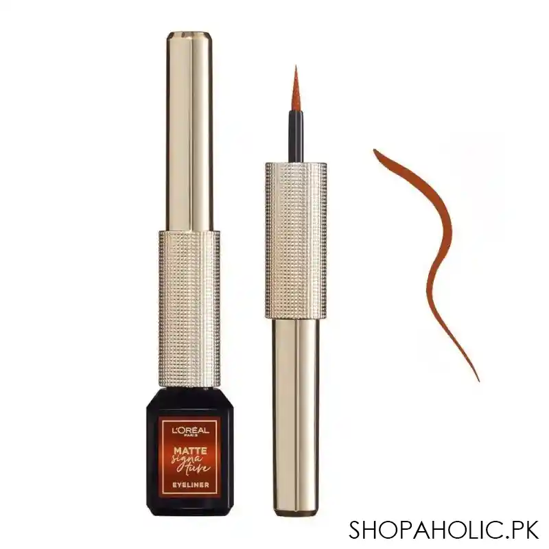 l'oreal paris matte signature eyeliner, 07 copper main image