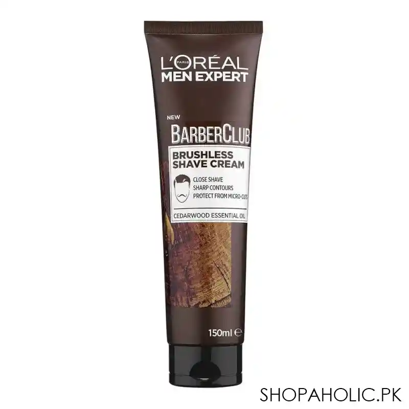 l'oreal paris men expert barber club protective shaving cream, 150ml main image