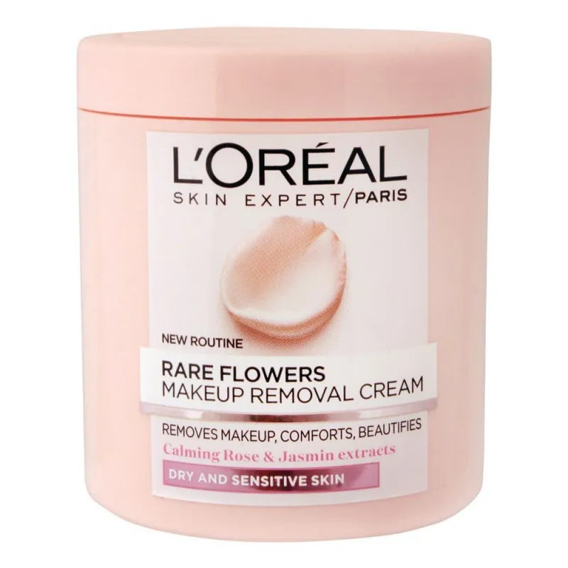 l'oreal paris rare flowers makeup removal cream, 200ml main image