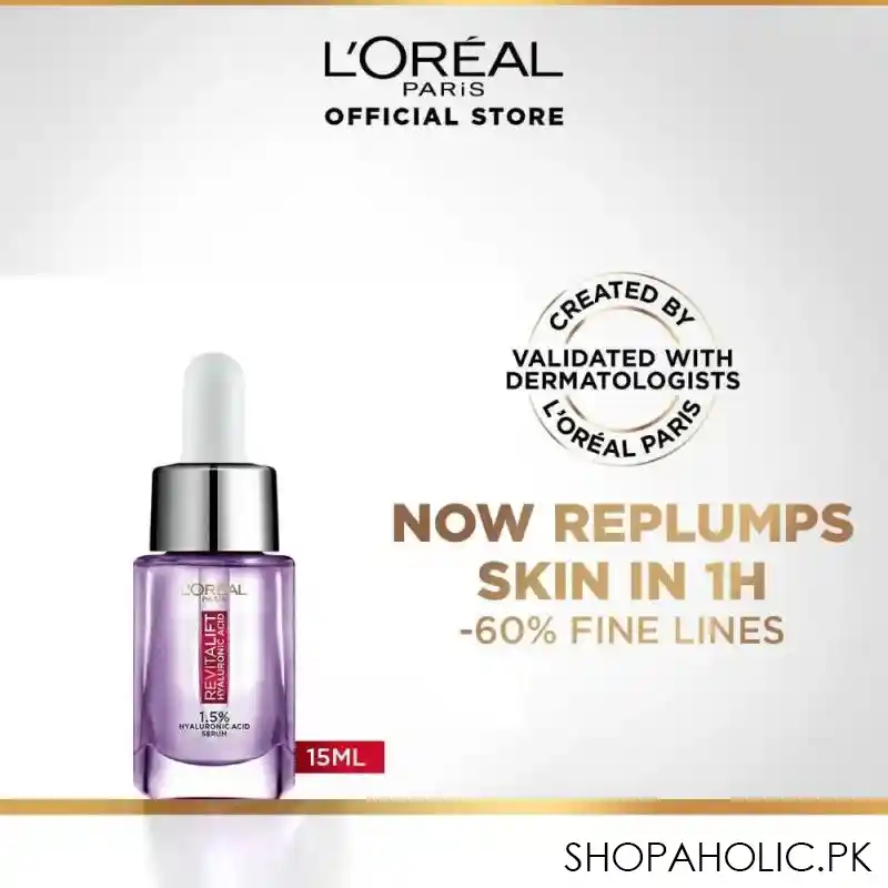 l'oreal paris revitalift hyaluronic acid serum, 15ml main image