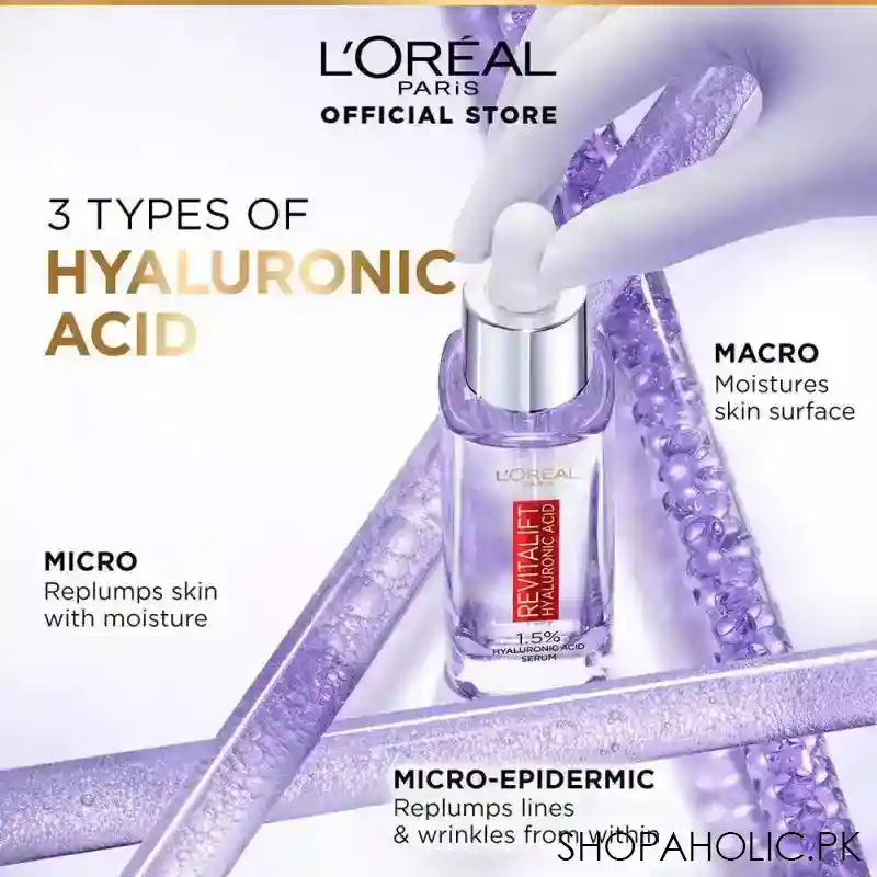 l'oreal paris revitalift hyaluronic acid serum, 30ml image3