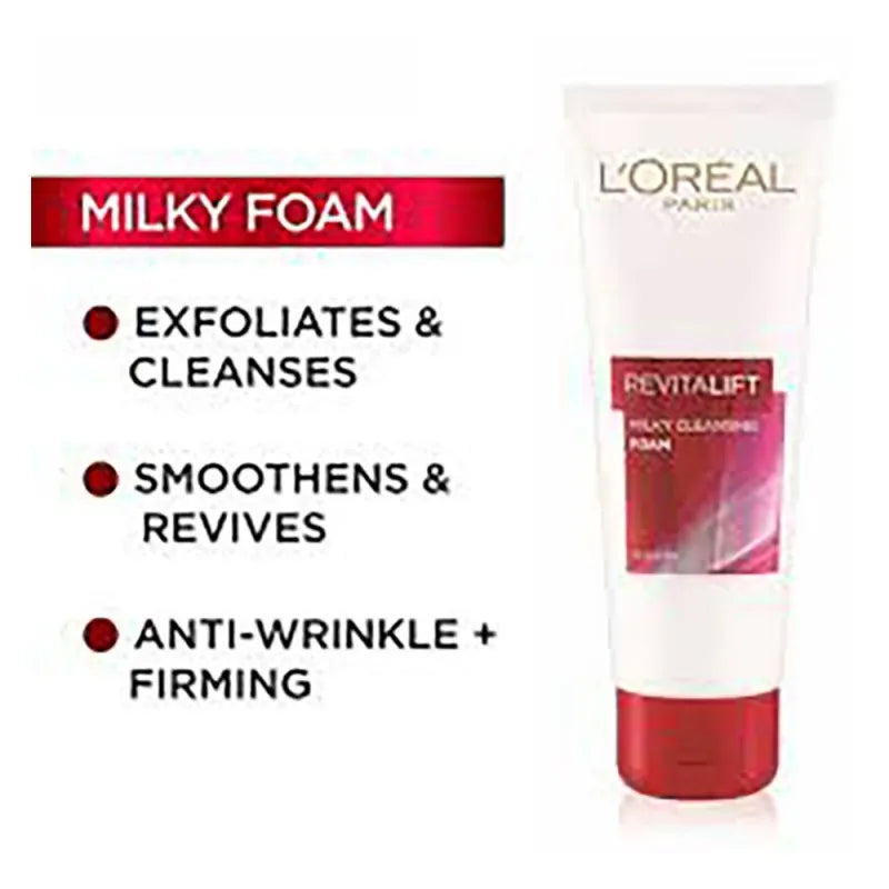 l'oreal paris revitalift milky cleansing foam, 100ml image2