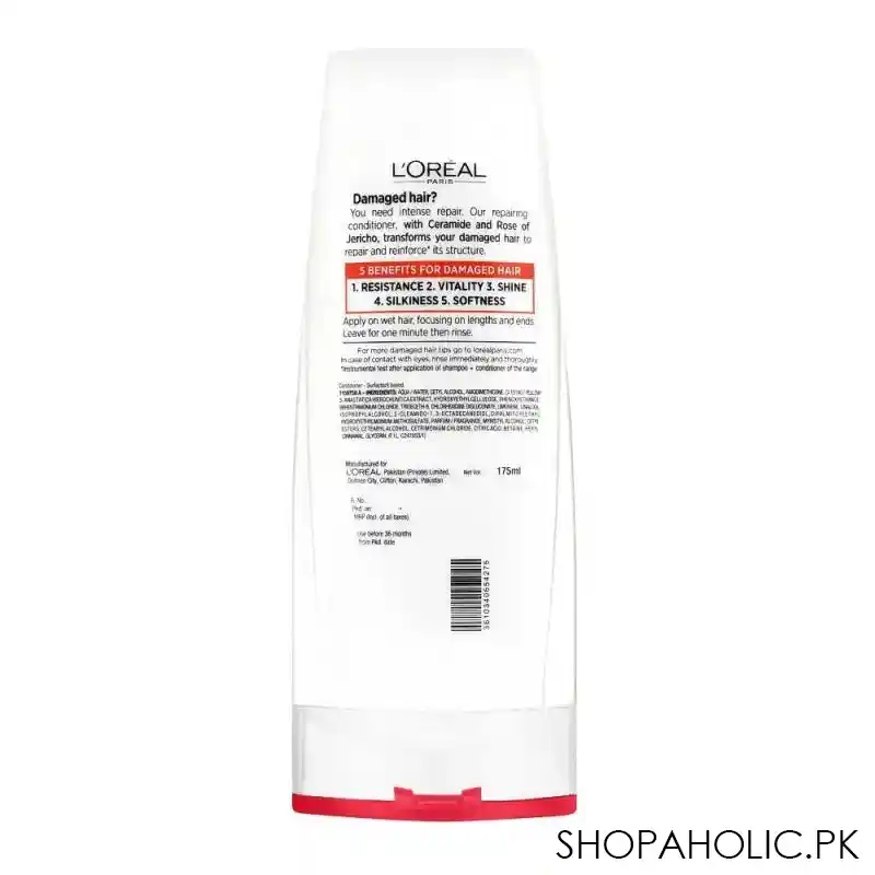 l'oreal paris total repair 5 repairing conditioner, for damaged hair, 175ml image3