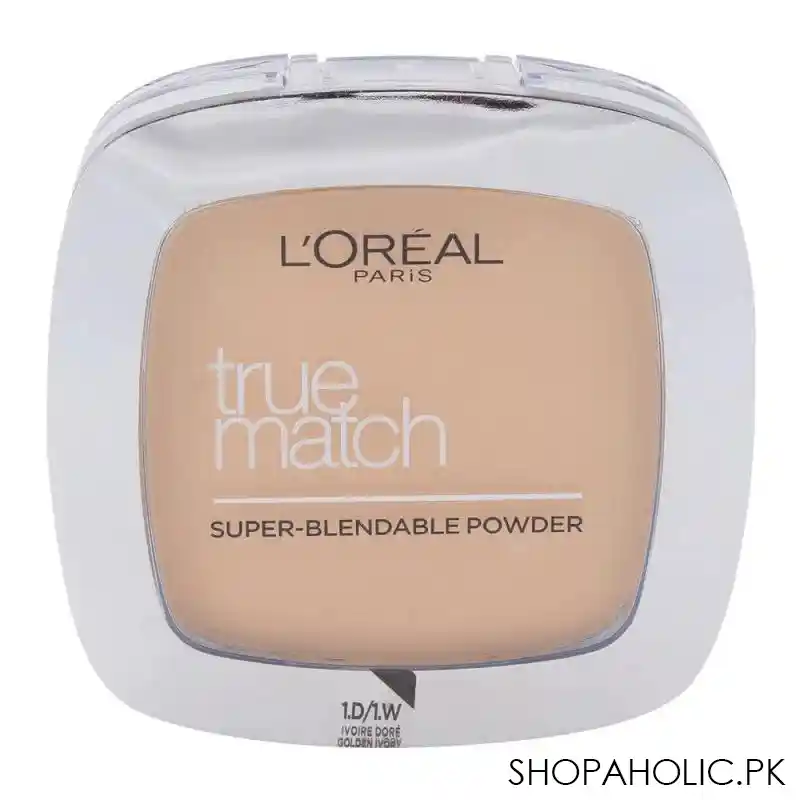 l'oreal paris true match super blendable powder, 1.d/1.w golden ivory main image