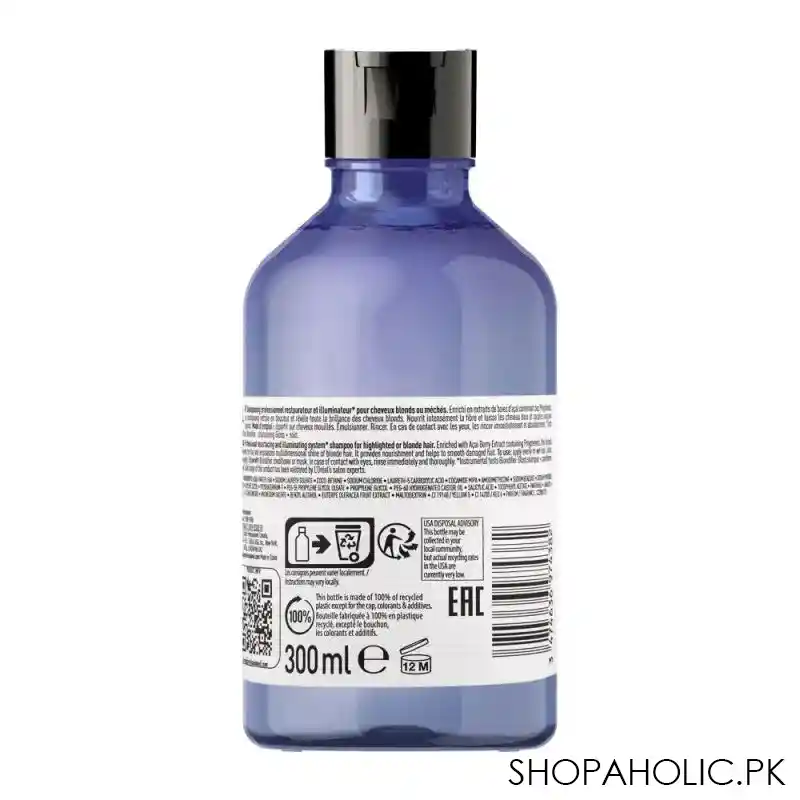 l'oreal professionnel serie expert acai polyphenols blondifier gloss shampoo, 300ml image6