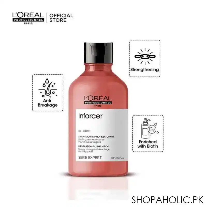 l'oreal professionnel serie expert b6 + biotin inforcer fragile hair shampoo, 300ml image6