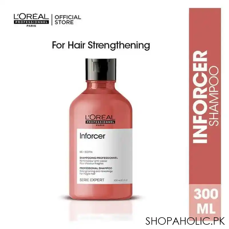 l'oreal professionnel serie expert b6 + biotin inforcer fragile hair shampoo, 300ml main image