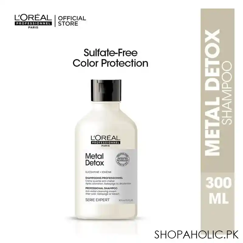 l'oreal professionnel serie expert metal detox glicoamine + ionene professional shampoo, 300ml main image