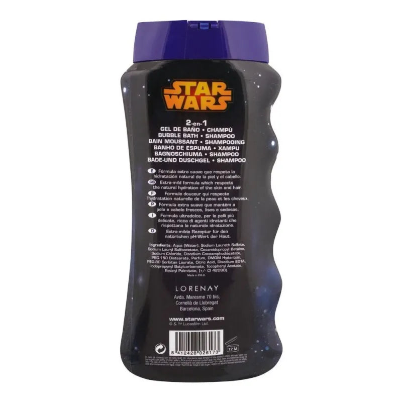 lorenay star war bubble bath + shampoo, 475ml image2