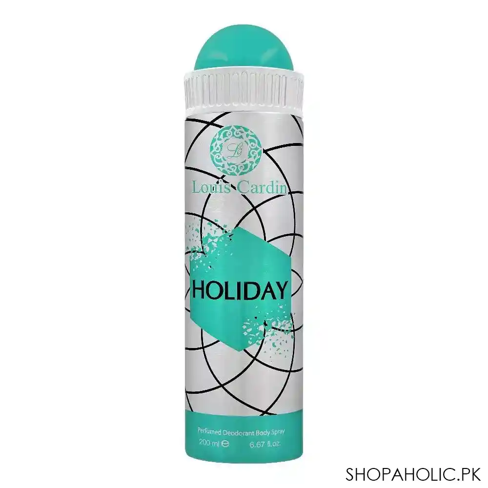 louis cardin holiday deodorant spray, for men, 200ml main image