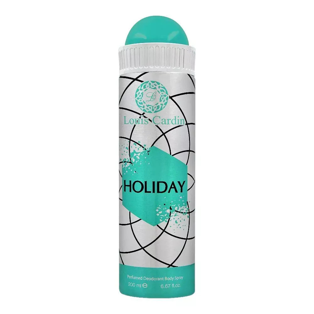 louis cardin holiday deodorant spray, for men, 200ml main image