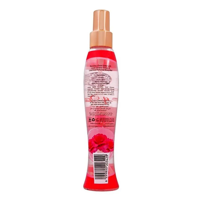 louis cardin rose of paradise body mist, 175ml image2