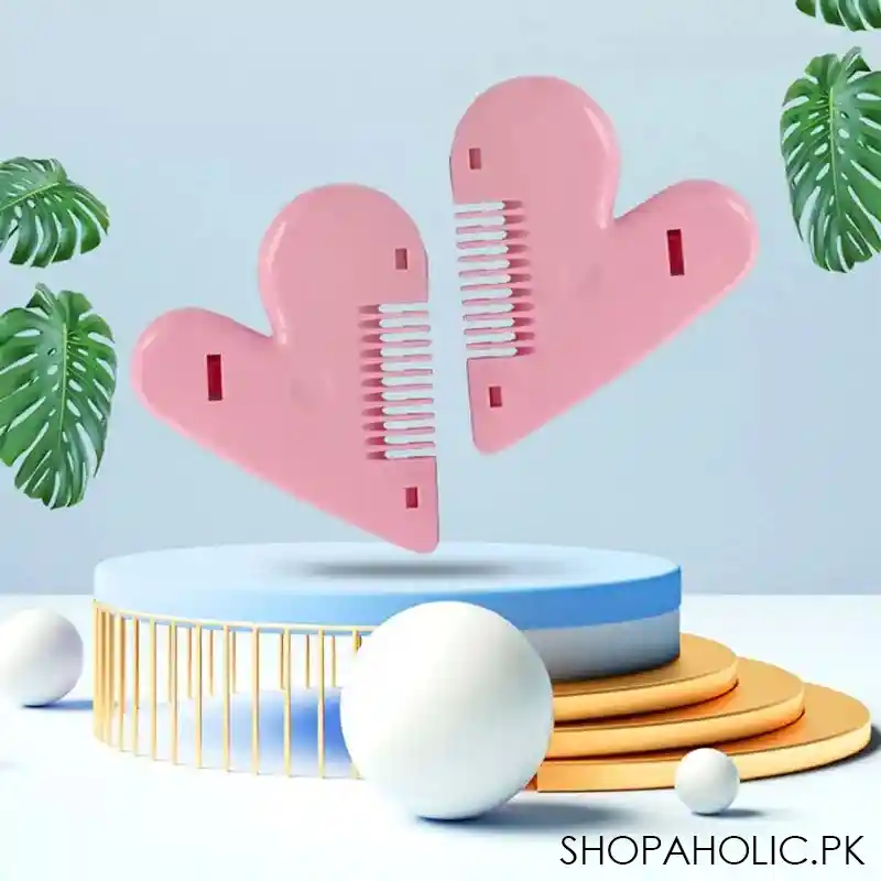 love heart hair trimming comb image5