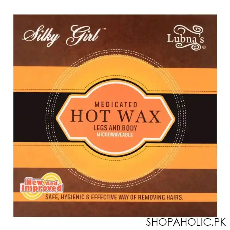 lubna's medicated legs and body hot wax pot 150gm main image