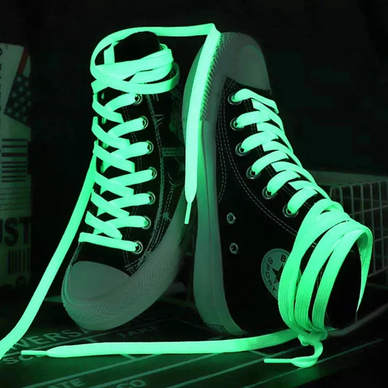 luminous glow in the dark fluorescent shoelaces main image