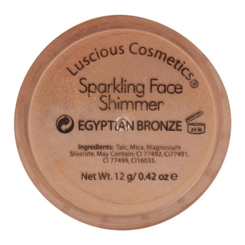 luscious cosmetics sparkling face shimmer, egyptian bronze image2