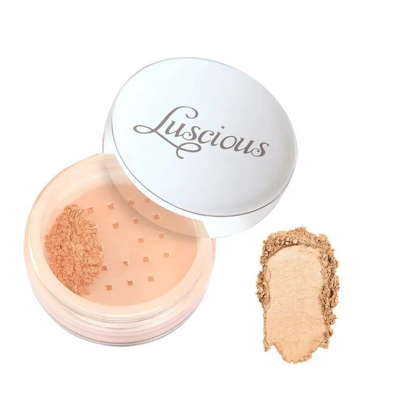 luscious cosmetics sparkling face shimmer, gilded peach main image