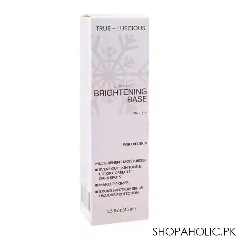 luscious cosmetics ultra protective brightening base, spf 35 pa+++, for oily skin image2