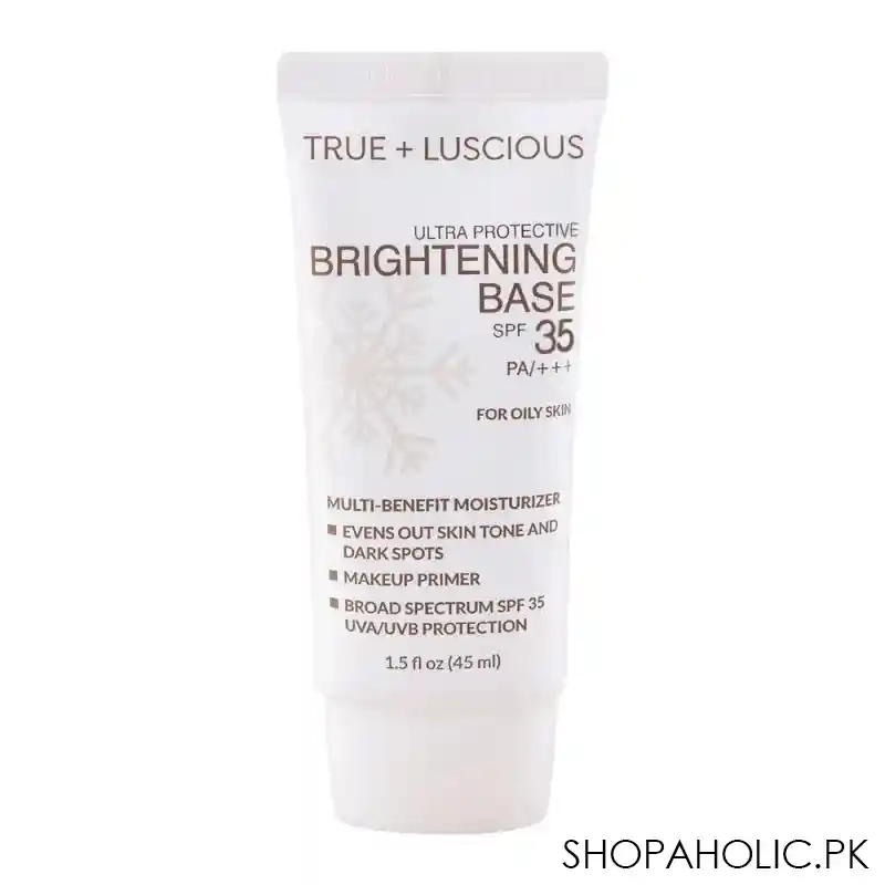 luscious cosmetics ultra protective brightening base, spf 35 pa+++, for oily skin main image