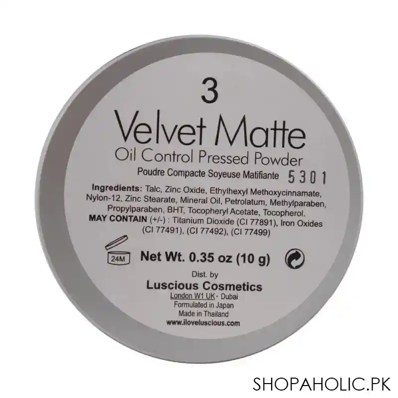 luscious cosmetics velvet matte oil control pressed powder, 3 image3