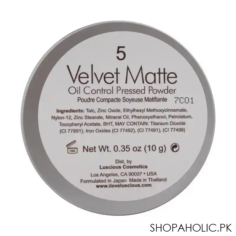 luscious cosmetics velvet matte oil control pressed powder, 5 image3