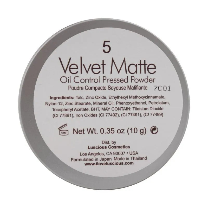 luscious cosmetics velvet matte oil control pressed powder, 5 image3