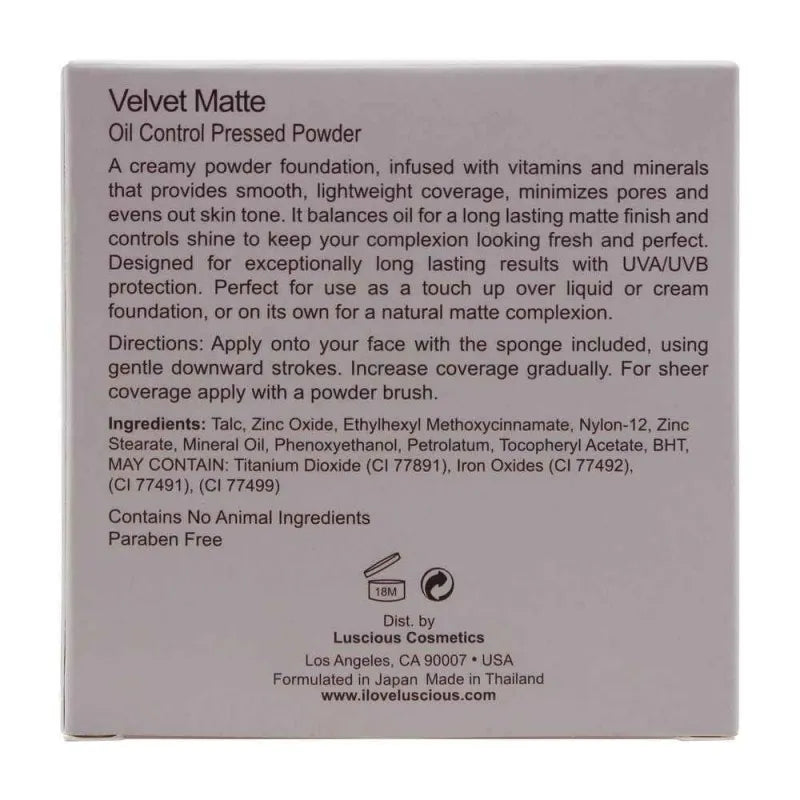 luscious cosmetics velvet matte oil control pressed powder, 5 image5