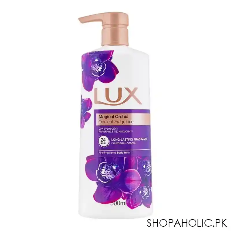 lux magical orchid opulent fine fragrance body wash, 500ml main image