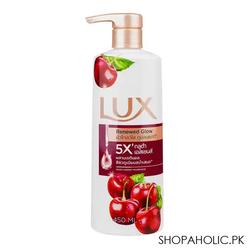 Lux Renewed Glow Warm Cherry Fragrance Body Wash, 450ml - Main Image