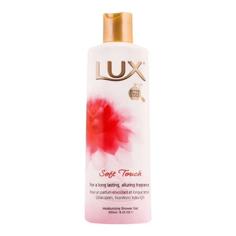 lux soft touch moisturizing shower gel, 250ml, imp main image