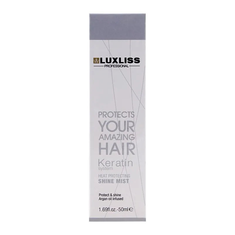 luxliss professional keratin system heat protecting shine mist, 50ml main image