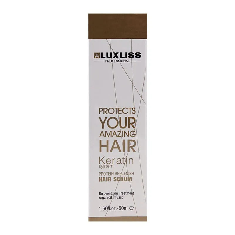 luxliss professional keratin system protein replenish hair serum, 50ml main image