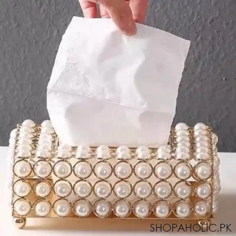 luxurious pearl tissue box image2