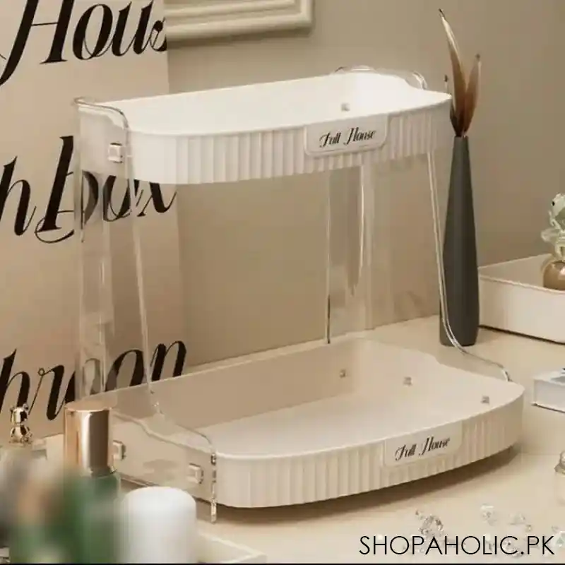 luxury double layer cosmetic organizer image3